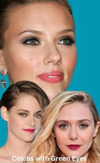 Celebrities with green eyes title=