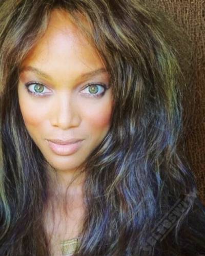 Tyra black people with green eyes